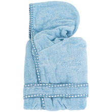 ACCAPPATOIO NEONATO CON CAPPUCCIO E MANICHE 