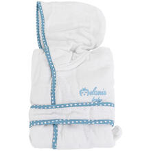 ACCAPPATOIO NEONATO CON CAPPUCCIO E MANICHE 
