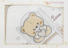 ACCAPPATOIO NEONATO TRIANGOLO RICAMATO 