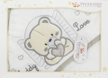 ACCAPPATOIO NEONATO TRIANGOLO RICAMATO 