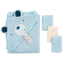 ACCAPPATOIO NEONATO TRIANGOLO RICAMATO+3LAVETTE 