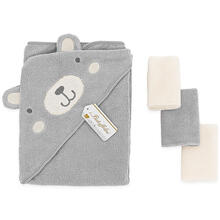 ACCAPPATOIO NEONATO TRIANGOLO RICAMATO+3LAVETTE 