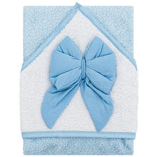 ACCAPPATOIO NEONATO TRIANGOLO CM 75X75 CON FIOCCO 