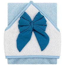 ACCAPPATOIO NEONATO TRIANGOLO CM 75X75 CON FIOCCO 