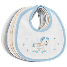 BAVETTE RICAMATE IN PIQUET IN SCATOLA DA 6 PEZZI 