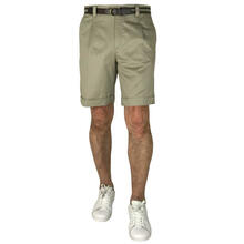 BERMUDA UOMO IN COTONE CON CINTURA 