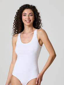 BODY DONNA SPALLA LARGA COTONE ELASTICIZZATO 