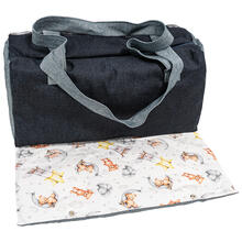 BORSONE CON FASCIATOIO RICAMATO 