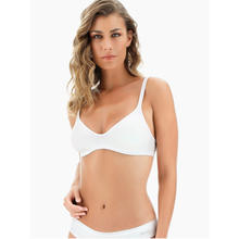 BRASSIERE SENZA CUCITURE IN COTONE ELASTICIZZATO COPPA B 