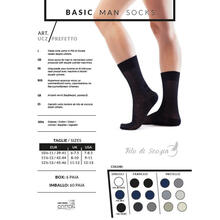 CALZA UOMO CORTA FILO SCOZIA RASATO 