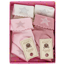 CALZINI NEONATA CALDO COTONE X6 