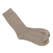 CALZINO CORTO COLORI NATURALI CASHMERE CON FANTASIA GRECA 