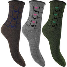 CALZINO DONNA CORTO CALDO COTONE 