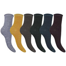 CALZINO DONNA CORTO CALDO COTONE E VISCOSA 