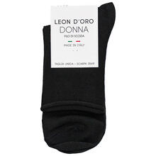 CALZINO DONNA COTONE CON POLSINO ELASTICO 