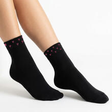 CALZINO DONNA FANTASIA CALDO COTONE 