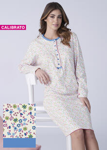 CAMICIA DA NOTTE DONNA INTERLOCK CALIBRATA 