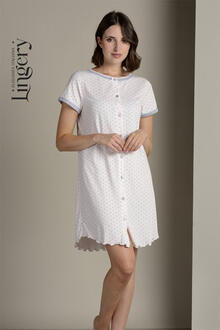 CAMICIA DA NOTTE DONNA MANICA LUNGA JERSEY 