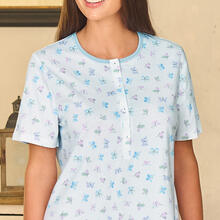 CAMICIA DA NOTTE DONNA MEZZA MANICA 