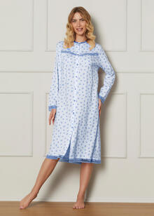 CAMICIA DA NOTTE MANICA LUNGA DONNA 