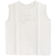 CAMICINA DELLA FORTUNA IN PURO COTONE CON RICAMO A MANO 