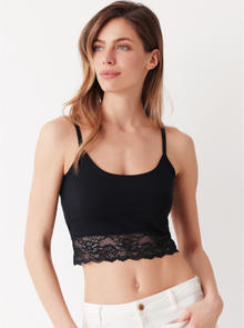 CANOTTA CORTA SPALLA STRETTA PIZZO 