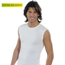 CANOTTIERA UOMO SMANICATA ELASTICIZZATA 