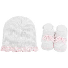 CAPPELLINO+SCARPETTA IN COTONE 