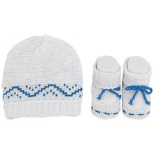 CAPPELLINO+SCARPETTA IN COTONE 