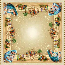 CENTROTAVOLA NATALIZIO GOBELIN CM 93X93 