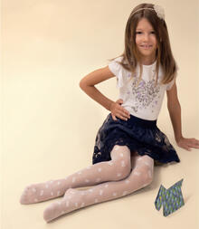 COLLANT BIMBA FILANCA FANTASIA FARFALLA JACQUARD 