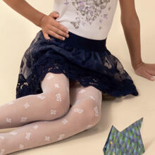 COLLANT BIMBA FILANCA FANTASIA FARFALLA JACQUARD 