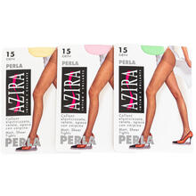 COLLANT DONNA 15 DENARI COLORE GIALLO ROSA PISTACCHIO 