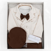 COMPLETINO NEONATO BATTESIMALE INVERNALE CON CAPPELLINO 