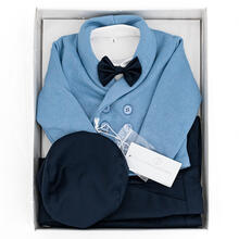 COMPLETINO NEONATO BATTESIMALE INVERNALE CON CAPPELLINO 