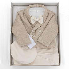 COMPLETINO NEONATO BATTESIMALE INVERNALE CON CAPPELLINO 