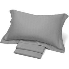 COMPLETO LETTO 2 PIAZZE RASO DI COTONE FEDERE 3 VOLANI 