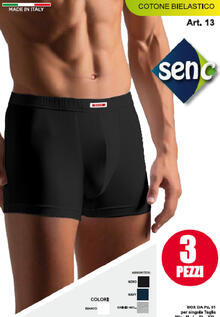 CONFEZIONE 3 PAIA BOXER UOMO COTONE ELASTICIZZATO 