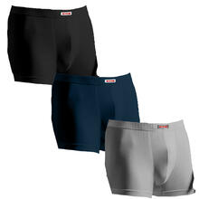 CONFEZIONE 3 PAIA BOXER UOMO COTONE ELASTICIZZATO 