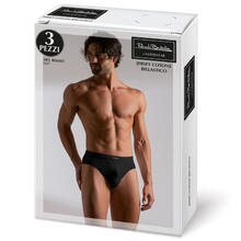 CONFEZIONE 3 PEZZI SLIP UOMO CON ELASTICO INTERNO 