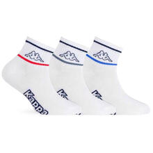 CONFEZIONE 3PZ CALZINO CORTO QUARTER BIMBO CON LOGO KAPPA 