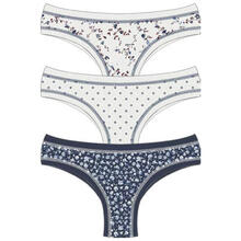 CONFEZIONE BRASILIANO 3 PEZZI FANTASIA CON TRECCINE 