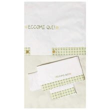 COORDINATO CULLA 5 PEZZI RICAMATO 