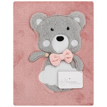 COPERTA CULLA CORAL RICAMATA MISURA 75X100 CM 