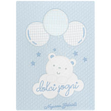 COPERTINA CULLA COTONE RICAMATA 