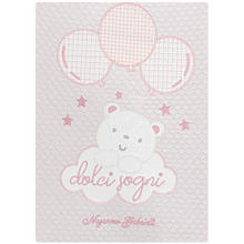 COPERTINA CULLA COTONE RICAMATA 