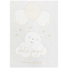 COPERTINA CULLA COTONE RICAMATA 