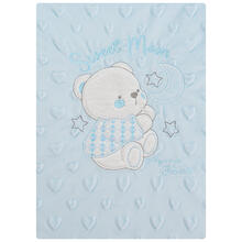 COPERTINA CULLA PILE BUBBLE RICAMATA CM 75X100 