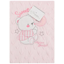 COPERTINA CULLA PILE BUBBLE RICAMATA CM 75X100 