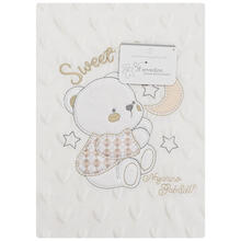 COPERTINA CULLA PILE BUBBLE RICAMATA CM 75X100 